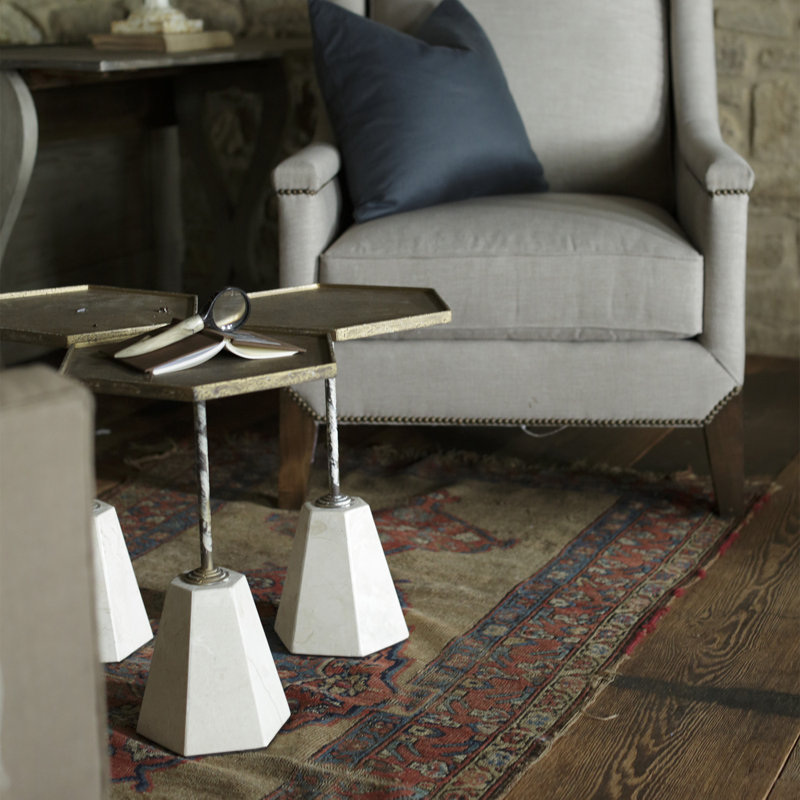 Gabby Lucinda Tray Top Pedestal End Table & Reviews Wayfair